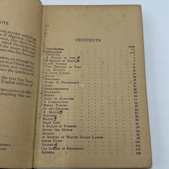 Rare Algernon Charles Swinburne / Poems 1920’s Modern Library - Picture 7 of 16